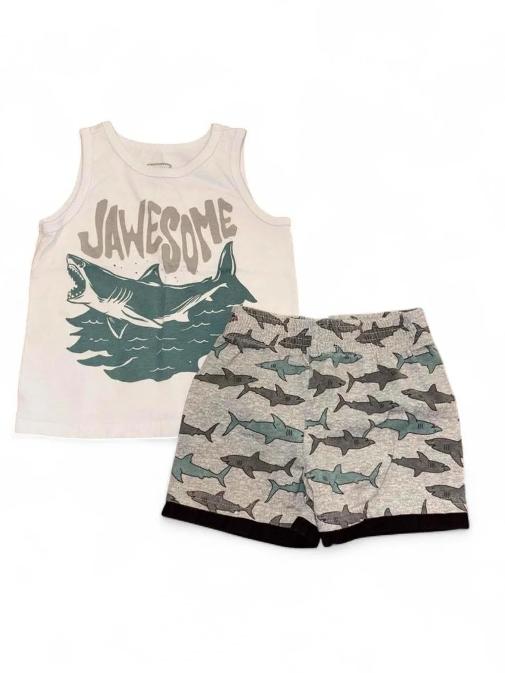 Garanimals Tank Top and Shorts Shark Set 18 Months